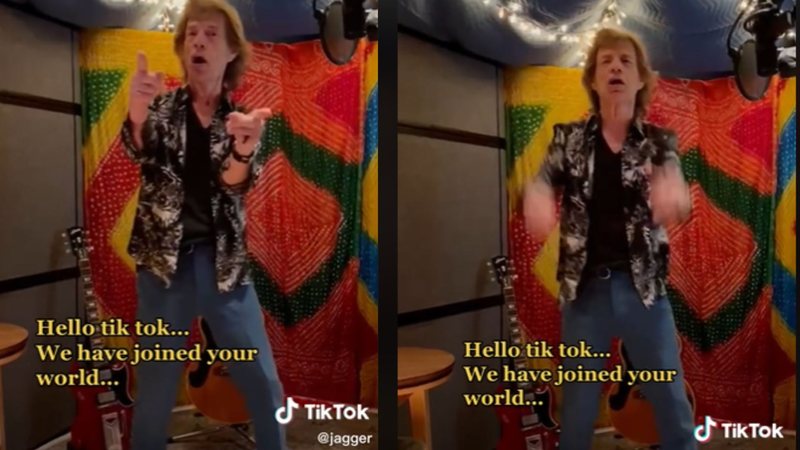 Mick Jagger publica primeira 'dancinha' no TikTok